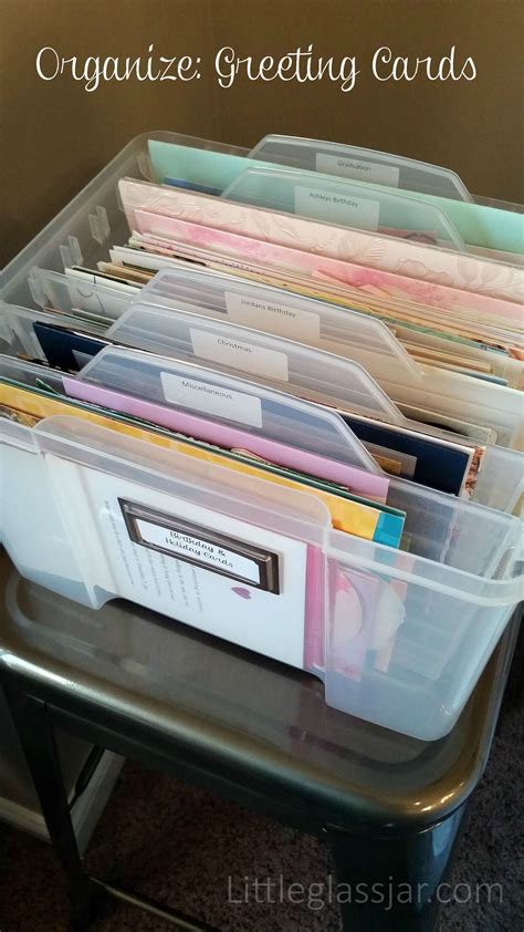 container store greeting card organizer